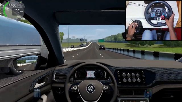 City Car Driving Игра | Volkswagen T-Cross Free Driving | Logitech G29 Gameplay смотреть онлайн
