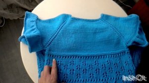 ЛЕТНЕЕ ДЕТСКОЕ ПЛАТЬЕ для девочки 6-8 лет. Спицы. Подробное описание.