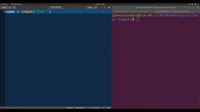 Getting User Input in Python 3 смотреть онлайн
