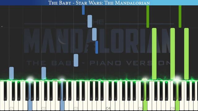 The Baby - Star Wars: The Mandalorian | Piano Tutorial смотреть онлайн