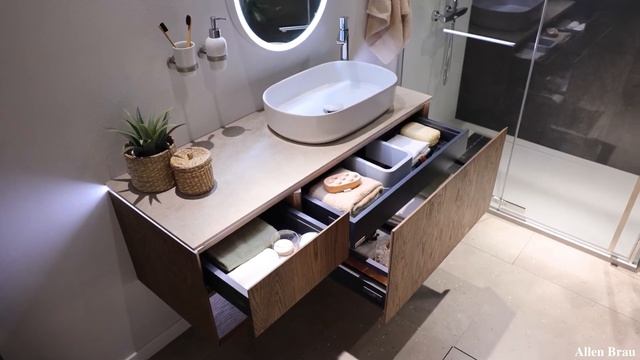 Тумба из коллекции Infinity бренда Allen Brau в цвете «шпон дуба» смотреть онлайн