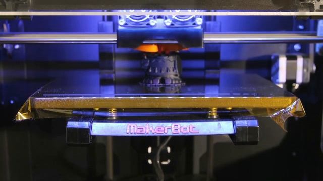 MakerBot Replicator 2X - Printing the Aztec (time lapse) смотреть онлайн