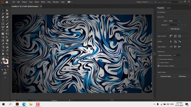 Adobe Illustrator Tutorial - Liquid abstract background смотреть онлайн