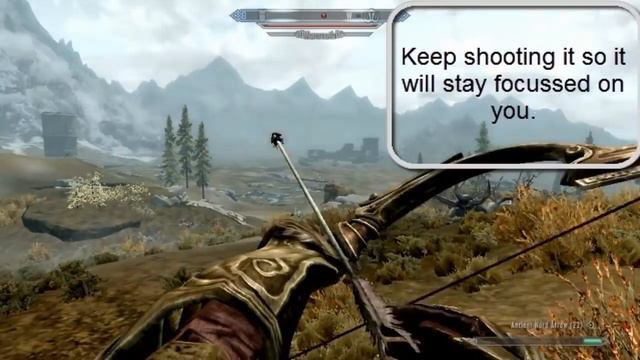 Skyrim: How To Kill Strong Monsters Easily. (EASY ARCHERY XP) смотреть онлайн