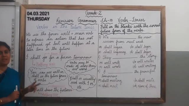 Grade-2 Grammar Ch-10 Verbs-Tenses (Simple Future Tense) смотреть онлайн