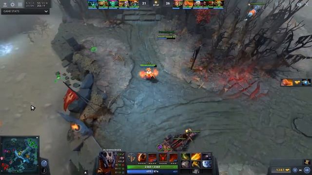 Dota 2 Bloodseeker 7264 MMR 22/6/17 (Kills/Deaths/Assists) Ranked Full Gameplay смотреть онлайн