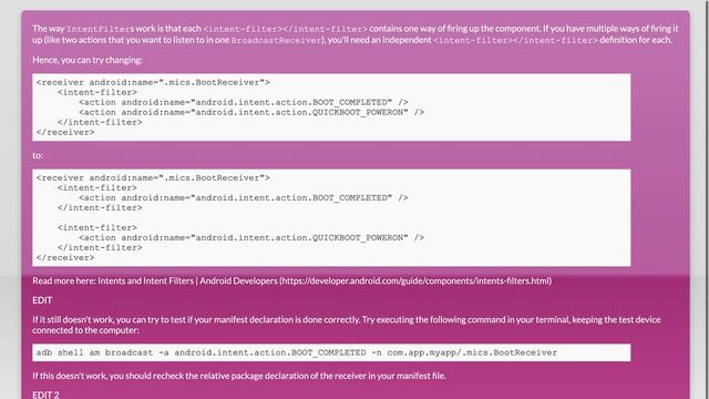 Broadcast Receiver Not Working After Device Reboot in Android смотреть онлайн
