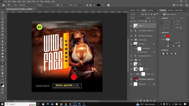 Creative Club Flyer Design with Adobe Photoshop Tutorial Video Step by Step смотреть онлайн