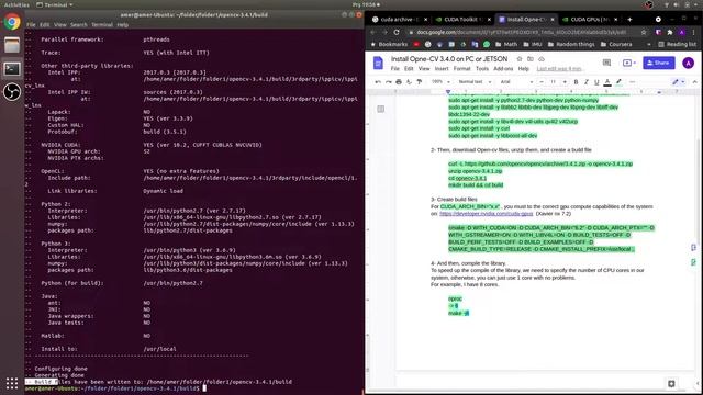 OpenCV GPU-CUDA installation on Ubuntu смотреть онлайн