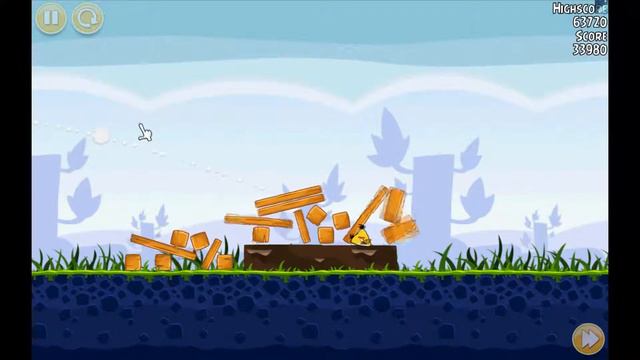 Angry Birds Original, Level 1-16 3 star walkthrough смотреть онлайн