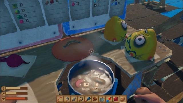 Raft (Update 9.05 Hotfix) - Как Найти и Поймать Ламу ? Крафт Брони - Прошли игру на 100 % #25