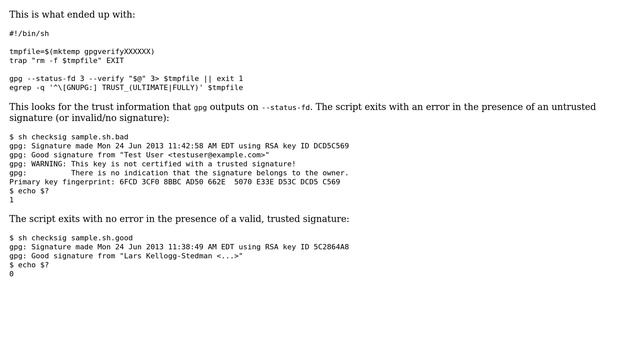 DevOps & SysAdmins: Validating signature trust with gpg? (3 Solutions!!) смотреть онлайн