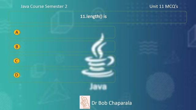 Java Course Semester 2 Unit 11 Mock Questions and answers смотреть онлайн