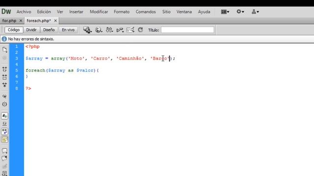 Aula 007 - PHP - Estruturas de Controle - Repetição FOR e FOREACH - #002.3 смотреть онлайн
