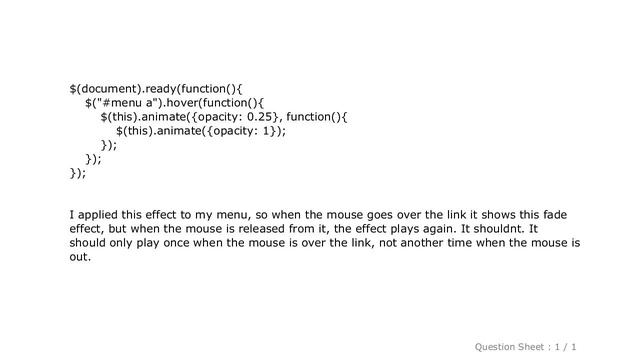 jQuery : Hover event fires twice (on enter and leave) in jQuery? смотреть онлайн