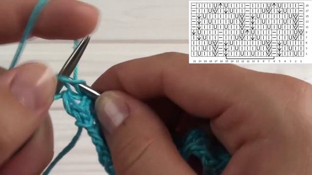 Ажурный узор спицами // Подробный МК смотреть онлайн