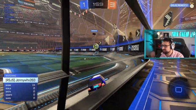 1 GRAND CHAMPION gegen 4 GOLD SPIELER in ROCKET LEAGUE | Falk смотреть онлайн