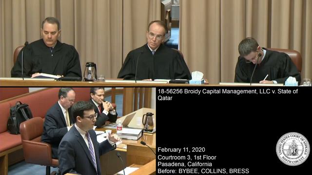 18-56256 Broidy Capital Management, LLC v. State of Qatar смотреть онлайн