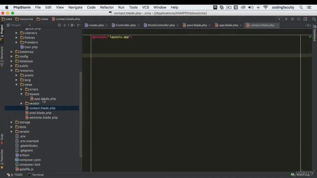 master layout setup in blade templates in laravel 5.7 || blade templates in laravel смотреть онлайн