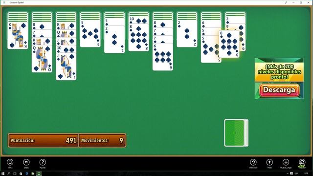 Solitaire Spider - Windows 10 - Game смотреть онлайн