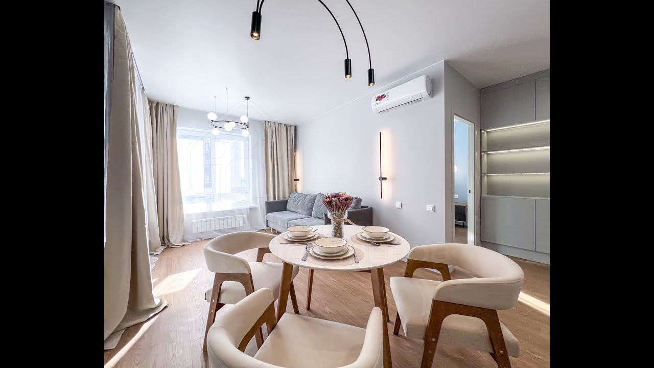 Рум-тур по 2-комнатной квартире в ЖК "Сан Сити" - ул. Байкальская, 420 (аренда) смотреть онлайн