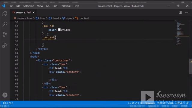 Hover effect on div using HTML and Css смотреть онлайн