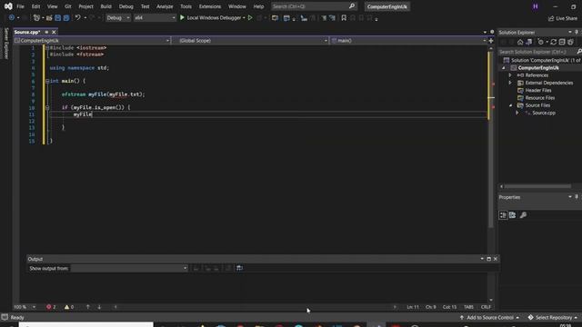 Output stream in C++ смотреть онлайн