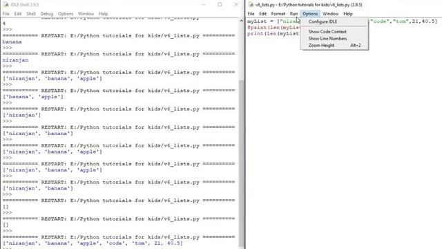 #6 Lists in Python | Python tutorial for kids | Python for kids смотреть онлайн