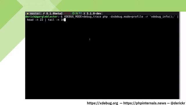 Xdebug 3.1: xdebug_info() improvements смотреть онлайн