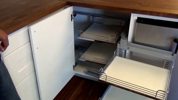 Hafele Magic Corner II for Blind Corner Cabinets