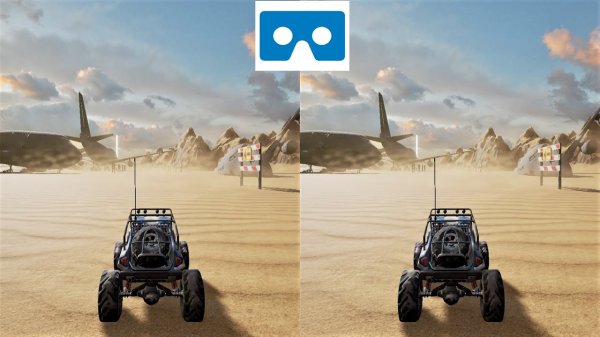 Crazy Buggy Racing 3D VR video 3D SBS VR box google cardboard