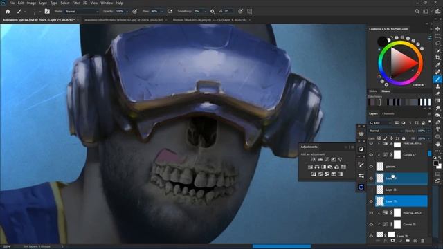 MY HALLOWEEN SPECIAL ART | HOW TO ACHIEVE HALLOWEEN VIBES IN PHOTOSHOP смотреть онлайн
