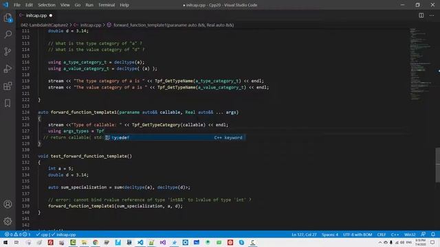 042 - New C++20 Syntax - Pack Expansion in Lambda Init-Capture 2/2 смотреть онлайн