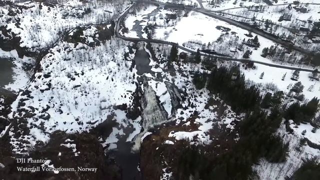 Waterfall Voringfossen, Norway. Водопад Ворингфоссен, Норвегия смотреть онлайн
