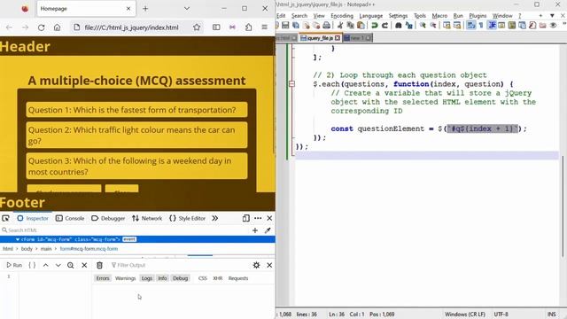 jQuery 7: Populate values from a jQuery array into html as radio buttons with labels смотреть онлайн
