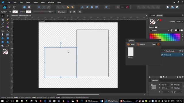 Affinity Designer - Symmetry and the Symbol Tool. смотреть онлайн