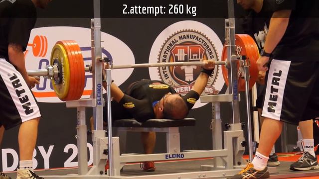 Daiki Kodama (JPN) 260-260-275,5 Kg 2014 IPF World Benchpress Championships