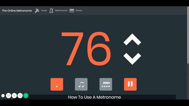 Metronome at 76 bpm - Andante смотреть онлайн