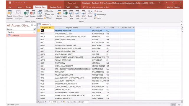 Microsoft Access - importing data from Excel, creating queries. смотреть онлайн
