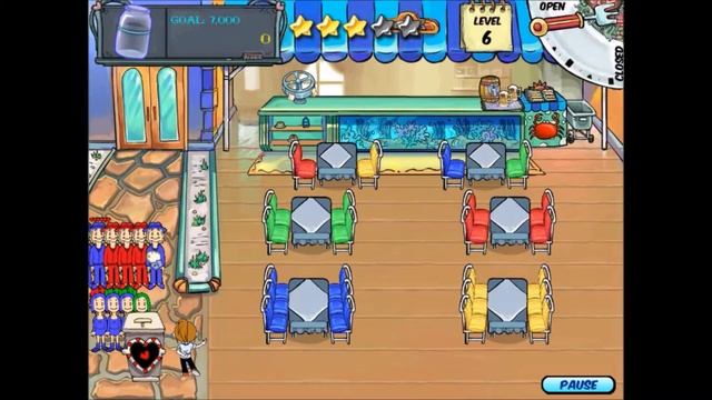 Diner Dash - Gameplay Part 12 (Level 3-5 to 3-6) смотреть онлайн