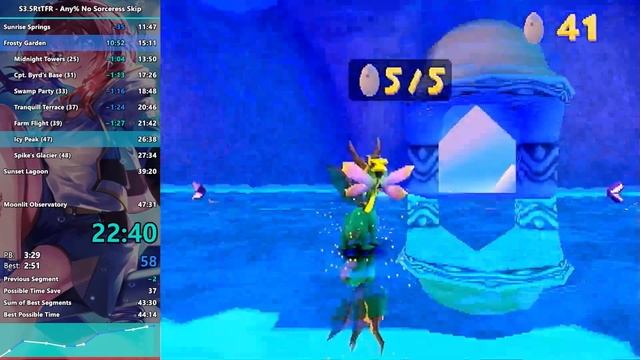 Spyro 3.5: Return to the Forgotten Realms Any% no Sorceress Skip in 44:36 смотреть онлайн