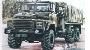 Краз-260 модель из бумаги