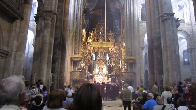 Botafumeiro in Santiago de Compostela cathedral смотреть онлайн