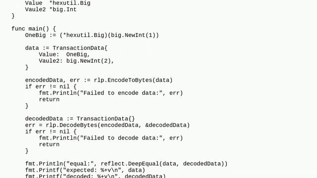 Ethereum: Why can big.Int be parsed after RLP encoding and decoding, but hexutil.big cannot be pa.. смотреть онлайн