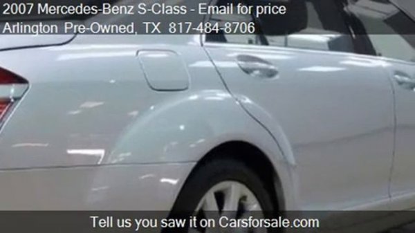 2007 Mercedes-Benz S-Class 5.5L V8, MB COMMAND, SUN ROOF, WO