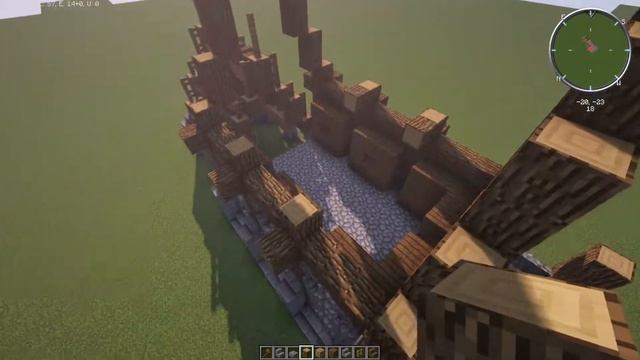 Средневековая конюшня в Minecraft | Туториал смотреть онлайн