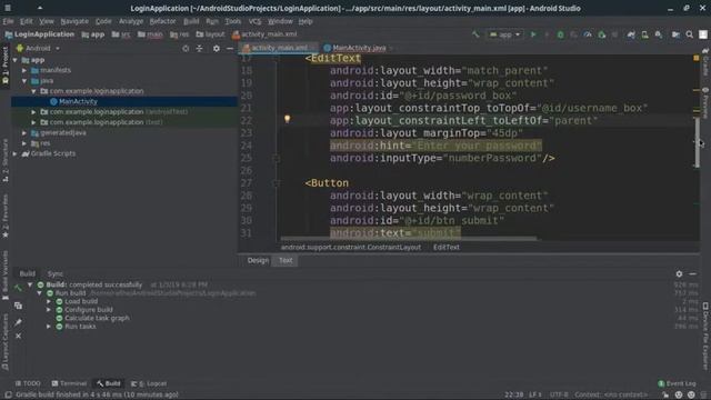 SIMPLE LOGIN APP Tutorial Using Android Studio 3.3- Android Studio Tutorial смотреть онлайн