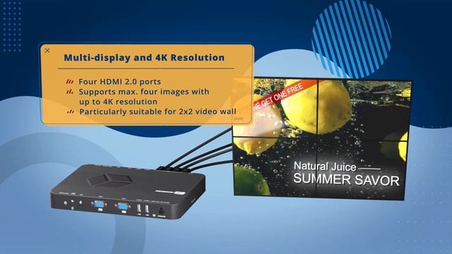 Axiomtek's DSP600-211- 4K Video-Wall Digital Signage Player with Four HDMI Ports смотреть онлайн