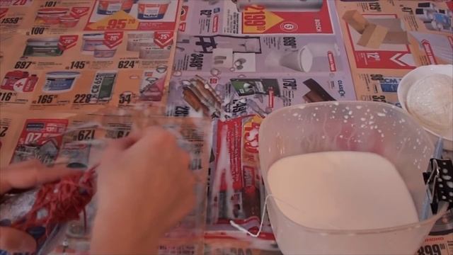 DIY Снеговик из ниток Snowman with threads смотреть онлайн